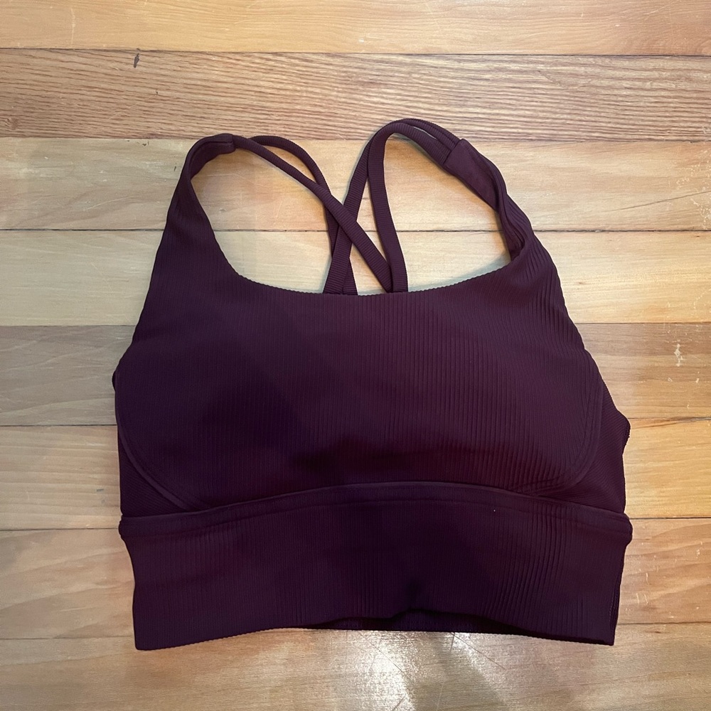 Lululemon Energy Bra Longline Ribbed